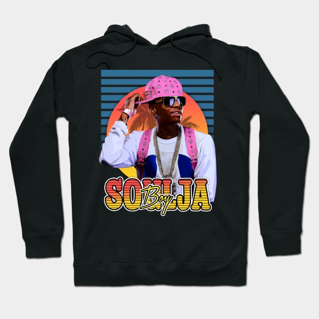 Retro Flyer Style Soulja Boy Hip hop Hoodie by Now and Forever